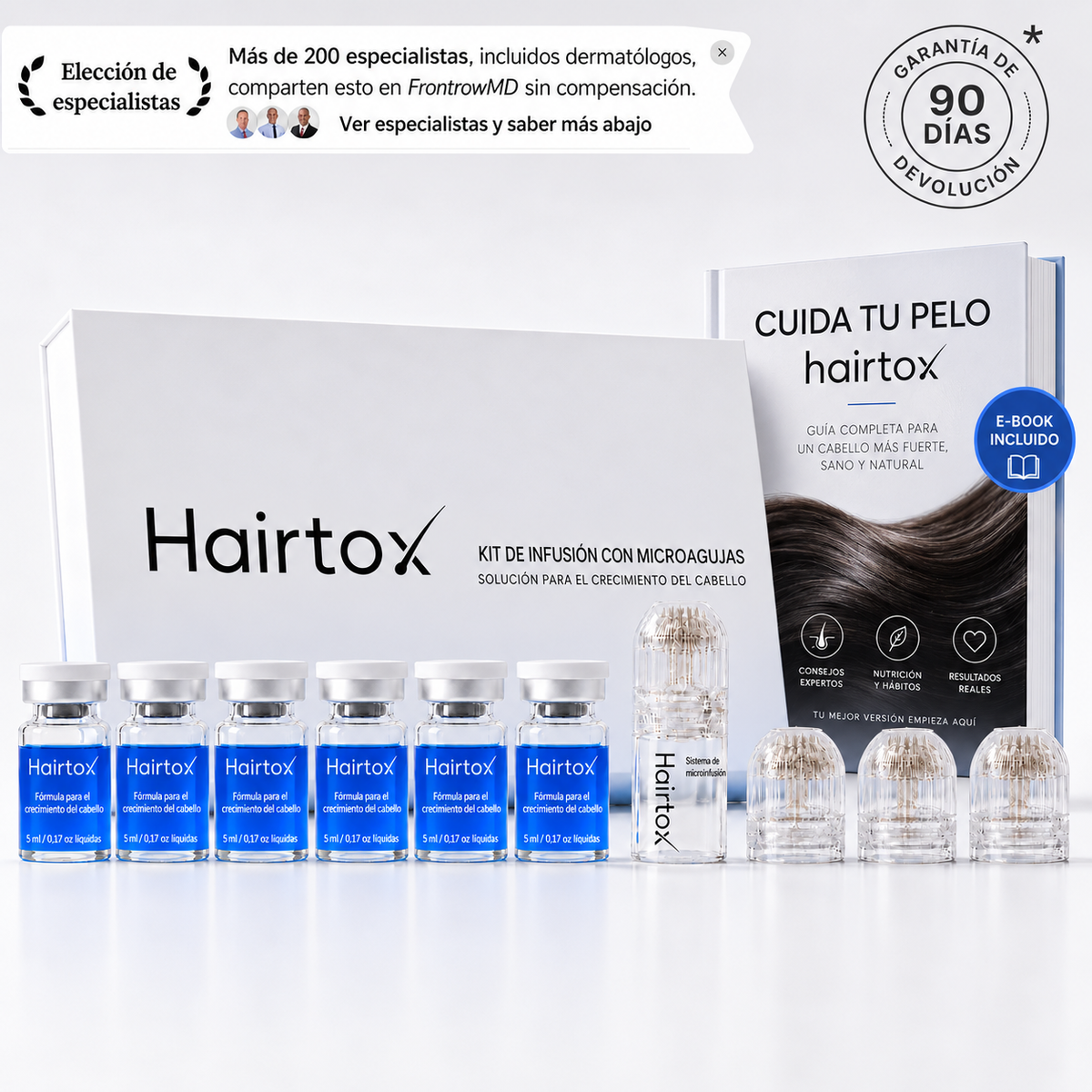 El sistema de infusión de péptidos más potente para el crecimiento del cabello