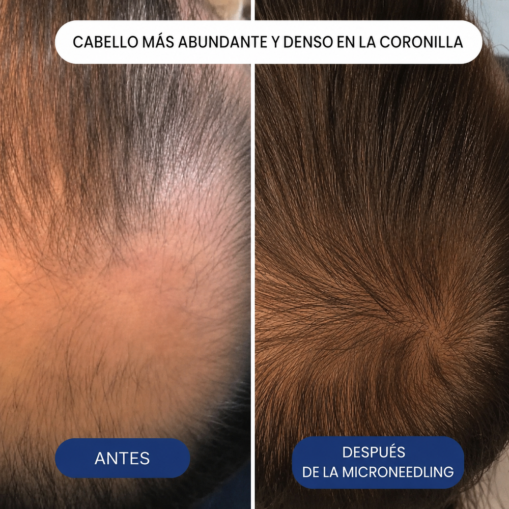 El sistema de infusión de péptidos más potente para el crecimiento del cabello